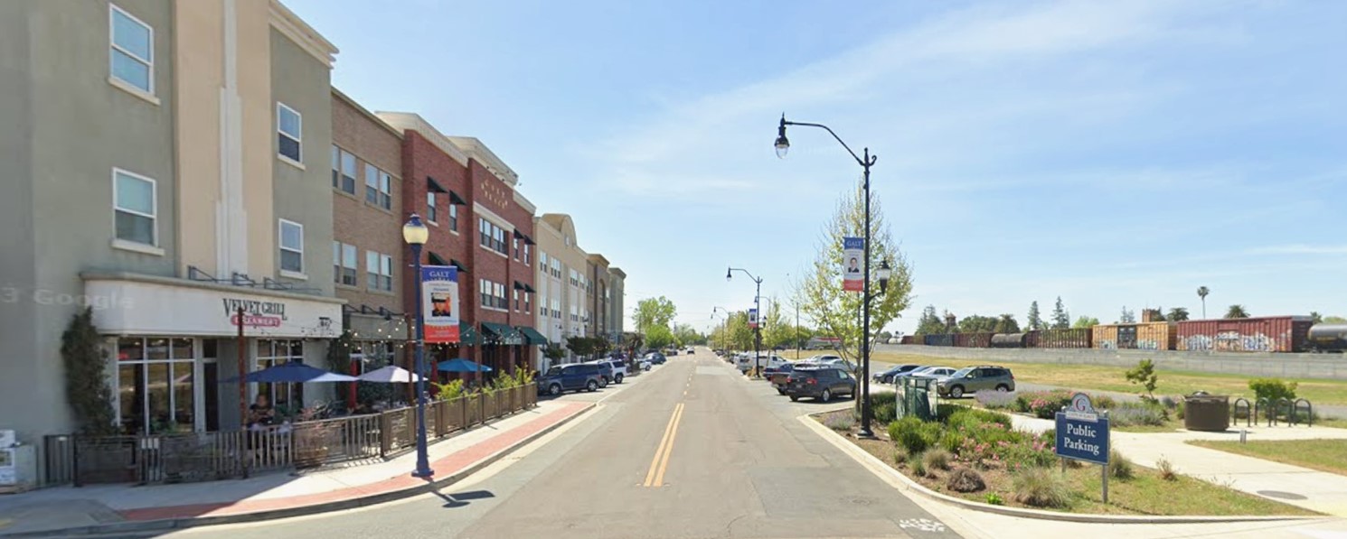 Street view of Galt, California